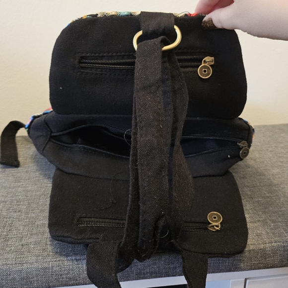 Embroidered Multicolor Backpack - Picture 4 of 6